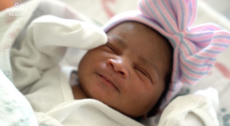 Coral Springs Welcomes 1st Baby of The New Year A’zuri Wallace