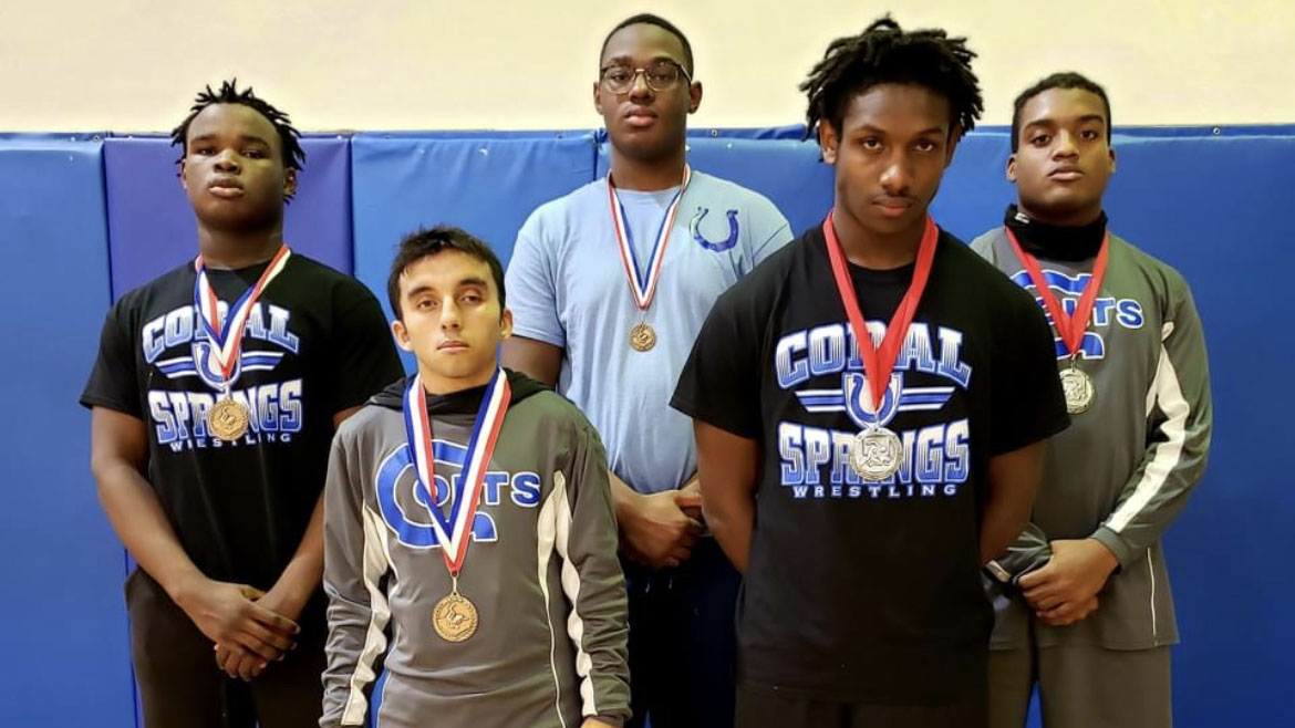 Marco Flores Of Coral Springs High School Wrestling Wins Cypress Bay Tournament
