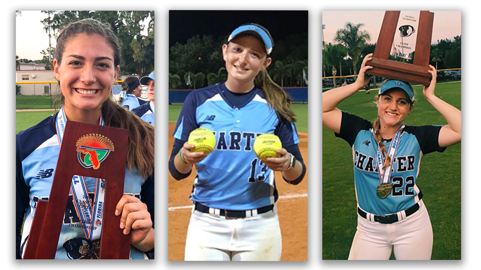 3 Former Coral Springs Charter Softball Players Shine in Opening Week of College Season