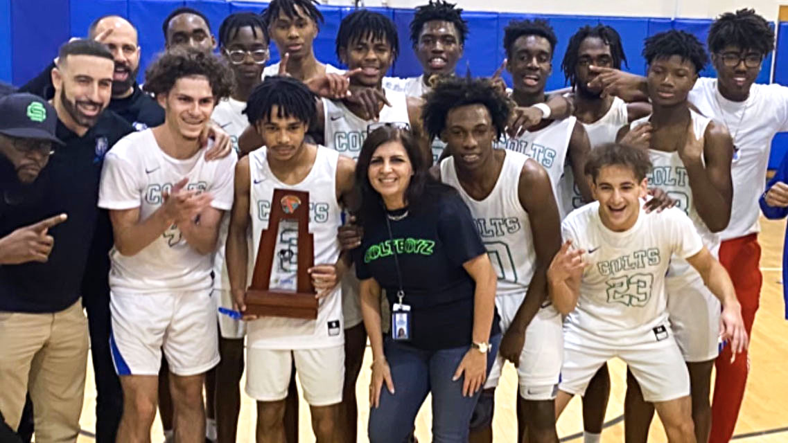 Coral Springs High School Boys Basketball Wins 5th District Championship
