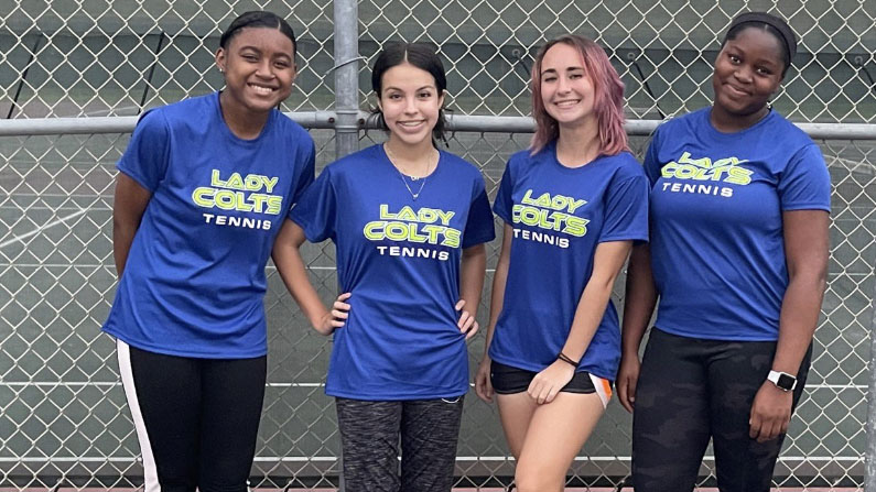 Coral Springs High School Girls Tennis Wins First Match This Season