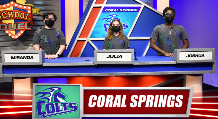 Coral Springs High School Competes On “School Duel” TV Show