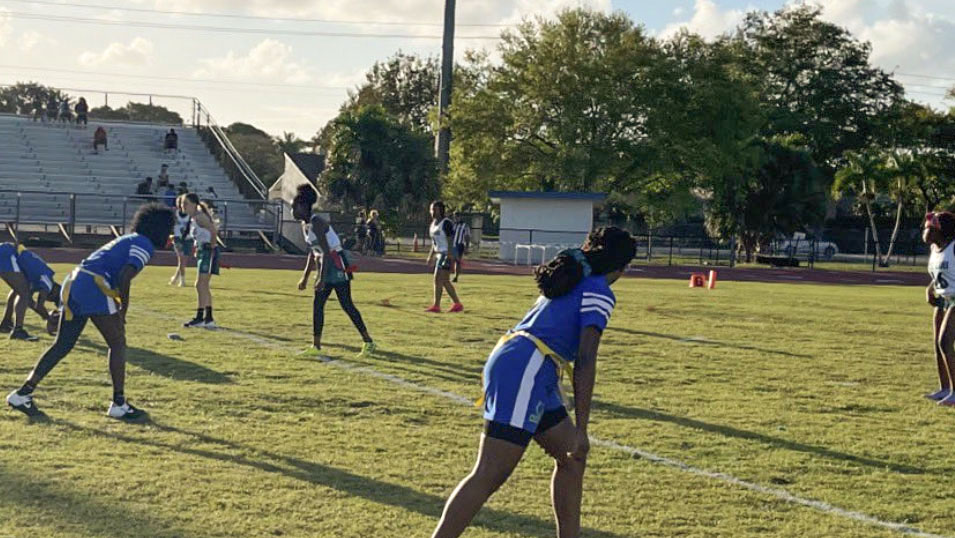 Coral Springs High School Flag Football Wins 1st game of 2022