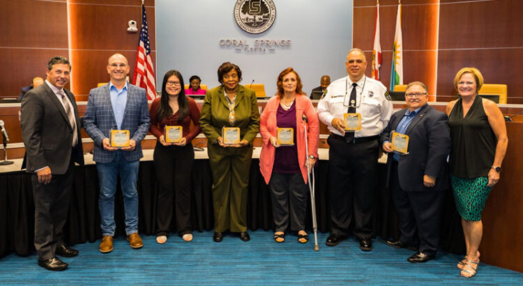 City of Coral Springs Awards 2022 Lynne Johnson Award Recipients
