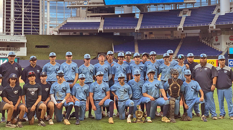 Coral Springs Charter Baseball Plays in 'Field of Dreams' Game at Marlins Park