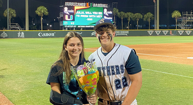 Coral Springs Charter Baseball Player Knocks Another One Out of the Park with ‘Promposal’ 