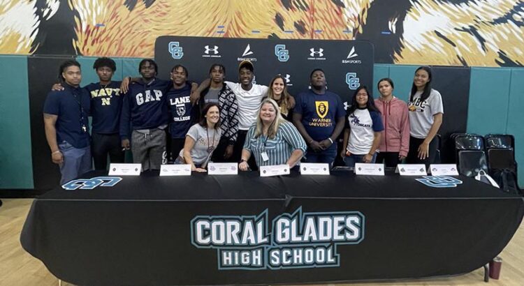 12 Coral Glades Student-Athletes Officially Sign to Play in College