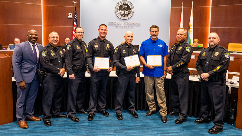 Coral Springs Recognizes 2021 Police Department Employees of the Year