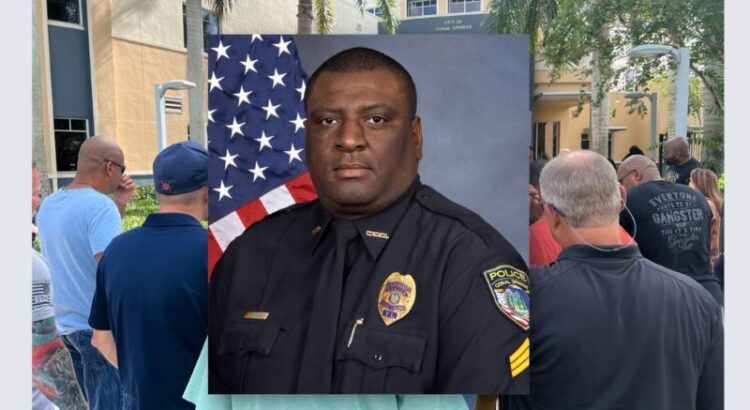 Coral Springs Police Honor Sergeant Who Died From COVID Complications 1 Year Ago