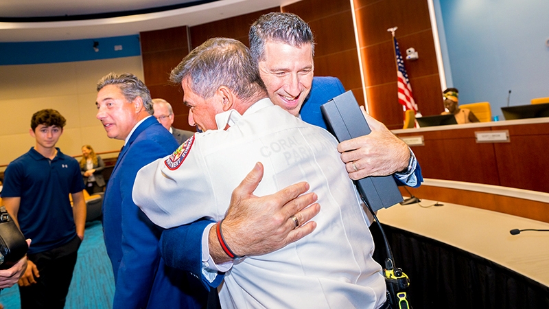 Medical Director for the Coral Springs-Parkland Fire Department Recognized by City