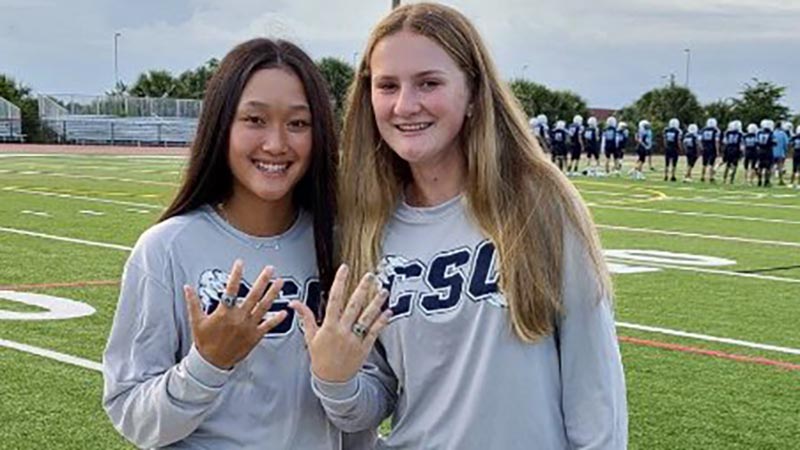 2 State Champs Receive Rings at Coral Springs Charter Football's Home Opener