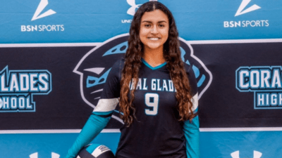 Coral Glades Girls Volleyball Honors Kat Hernandez in Match Against Coral Springs High School