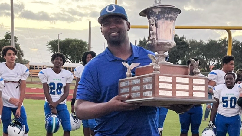 Coral Springs High School Football Wins Mayor's Cup For 3rd Straight Season
