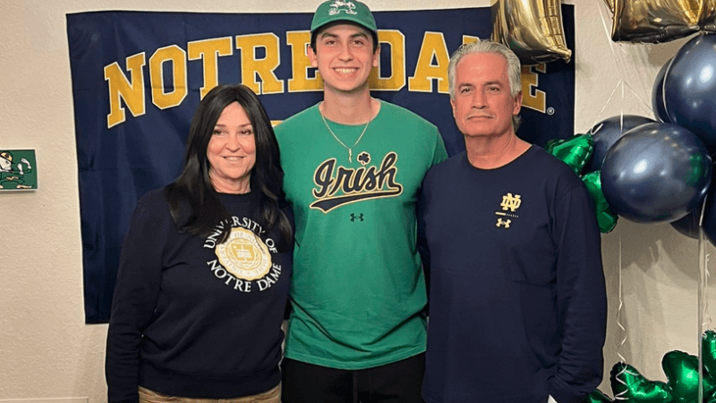 Noah Greenseid Officially Signs to Play College Baseball at Notre Dame