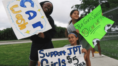 J.P. Taravella Girls Soccer Scores 7 Goals in 1st Game of the Season