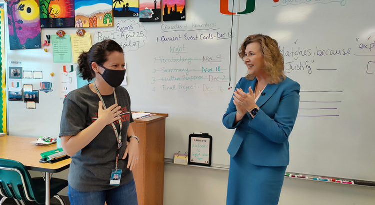 Coral Glades High School Educator Named One of 5 Finalists for Teacher of the Year