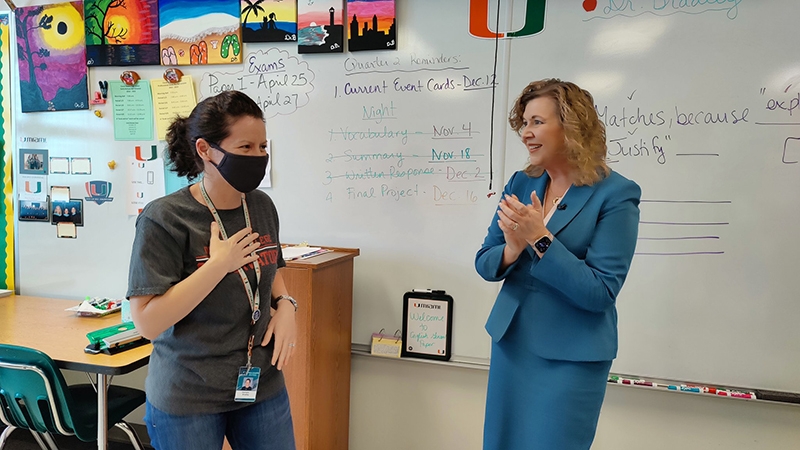 Coral Glades Teacher Named One of 5 Finalists for Teacher of the Year