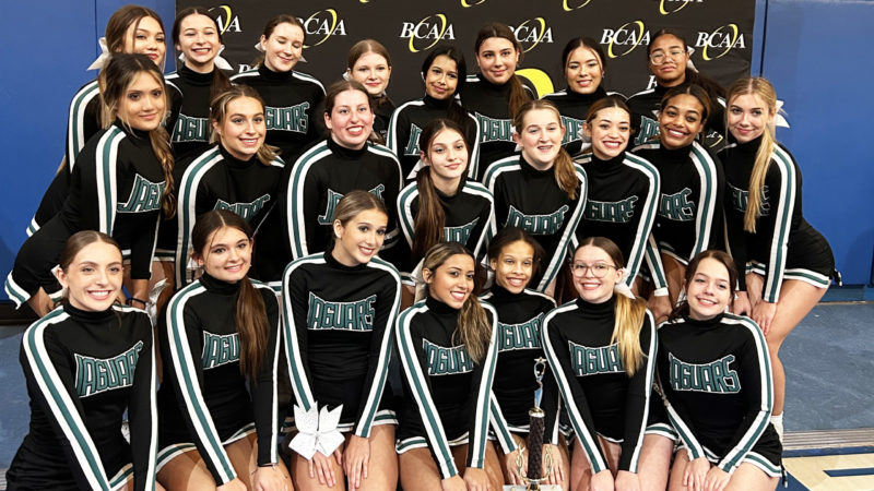 Coral Glades Cheerleading Team Finishes 3 in Regionals in Large Non-Tumbling Division