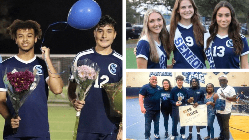 Coral Springs Charter Soccer and Wrestling Teams Honor Seniors
