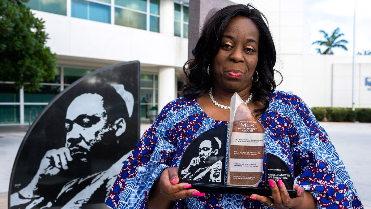 Coral Springs Teacher Wins 2023 MLK Monument Award for Outstanding Service and Contributions to the Community
