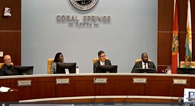 Coral Springs Commission Condemns School Board’s Rezoning Decision, Pursues Injunction to Stop Process