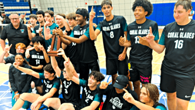 Coral Glades Boys Volleyball Dominates City to Win 1st District Championship in School History