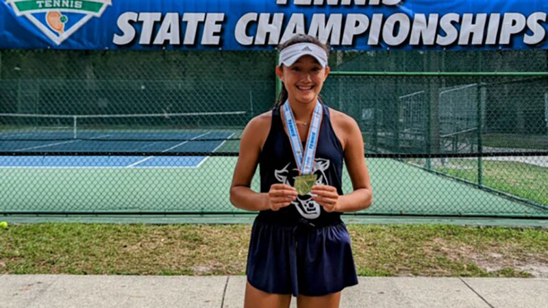 CSC's Juhnyee See Wins 2nd Straight Florida Dairy Farmers Tennis Player of the Year