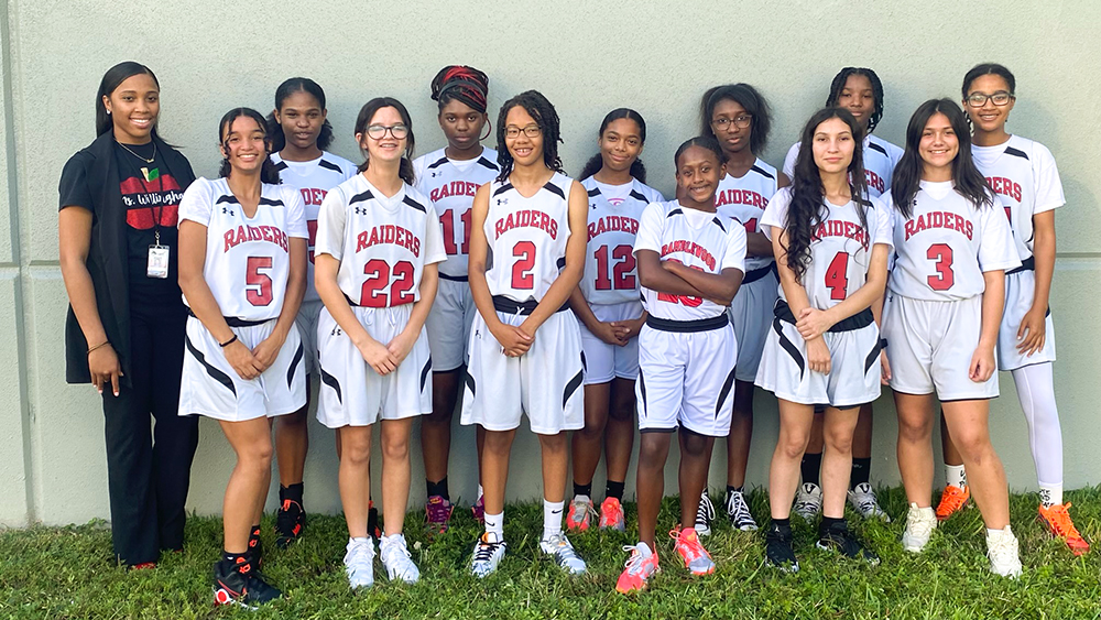 Ramblewood Middle Girls Basketball Qualifies for Broward County Championship