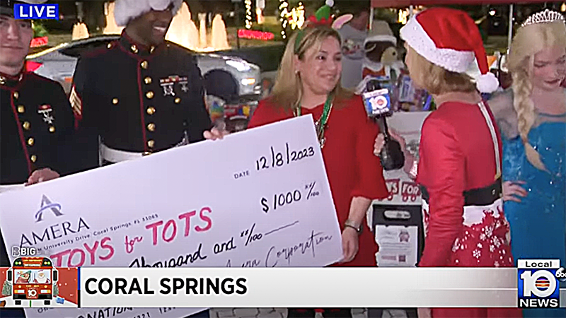 Coral Springs Shines During Local 10's Annual Holiday-Giving Tradition