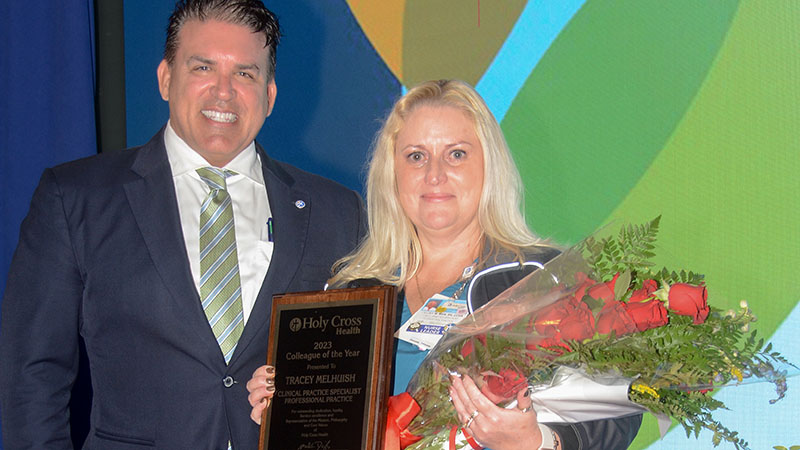 Coral Springs Resident Tracey Melhuish is Holy Cross Health's 'Colleague of the Year'