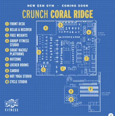 Crunch Fitness Franchise to Unveil State-of-the-Art 40,000-square-foot Fitness Facility in Coral Springs