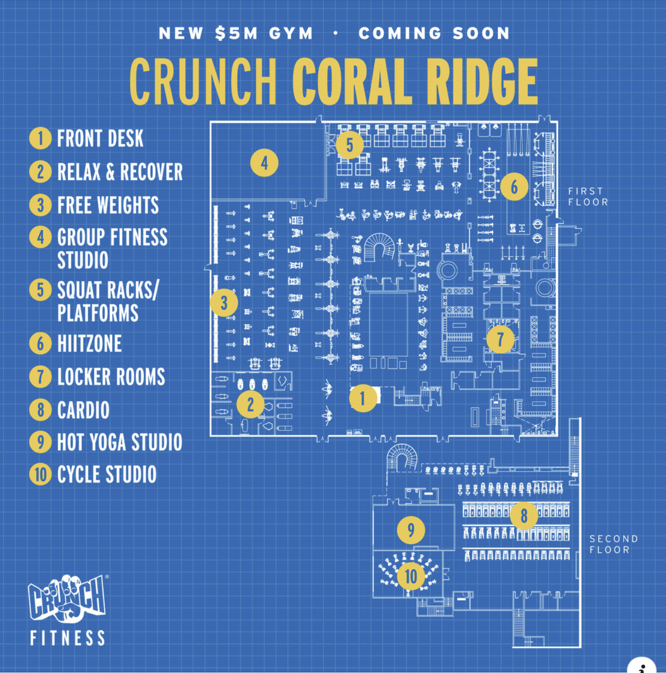 Crunch Fitness to Unveil State-of-the-Art 40,000-square-foot Fitness Facility in North Coral Springs