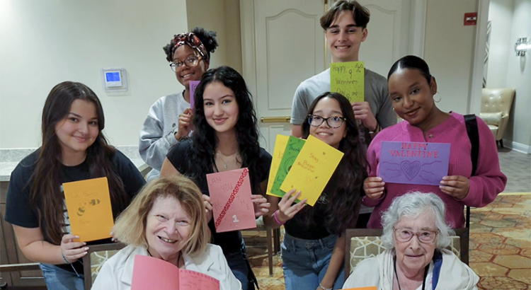 Coral Glades High School Students Delivers Valentine’s Day Love to Seniors