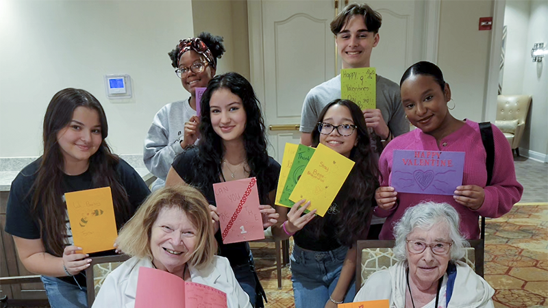Coral Glades High School's Honor Society Delivers Valentine's Day Love to Seniors