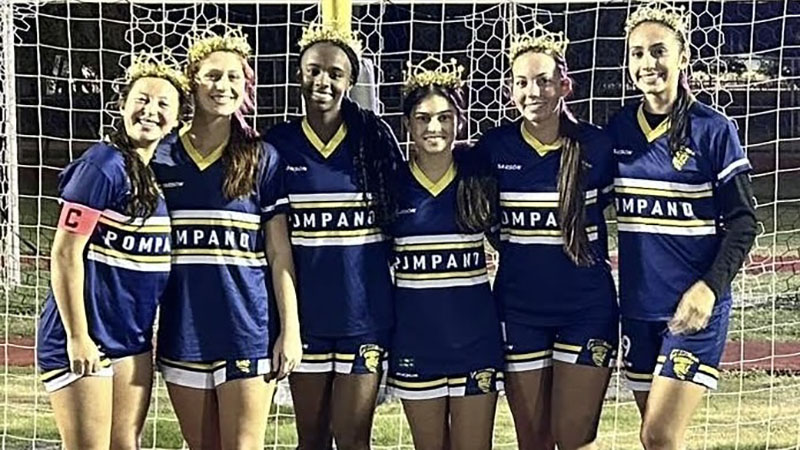 Seniors Recognized at Pompano Beach High School Girls Soccer Game