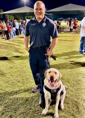 Heroic Yellow Lab Wins Prestigious Award for Comforting First Responders, Families After Tragic Events