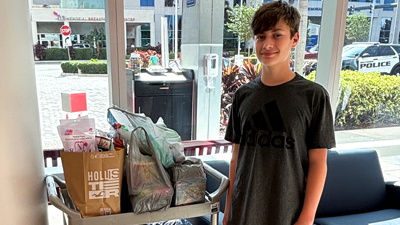 Coral Springs Middle School NJHS Chapter Donates Over 100 Toys to Children's Hospital