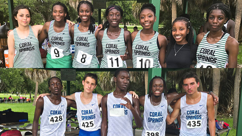 Coral Springs High School Cross-Country Teams Excel at Quiet Waters Park Meet