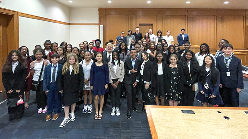 Sawgrass Springs Debate Team Explores Legal Careers at FIU’s ‘Law Student for a Day’ Program