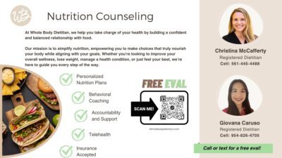 Whole Body Dietitian Nutrition Counseling