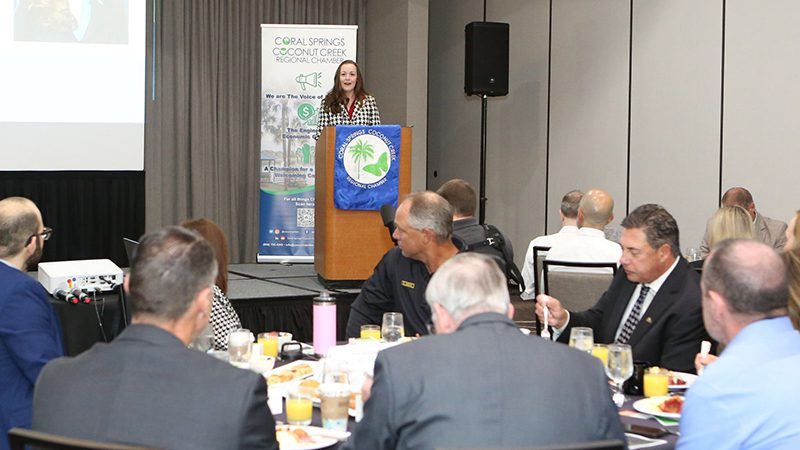 Catherine Givens Outlines Vision as Coral Springs' New City Manager at Chamber Breakfast