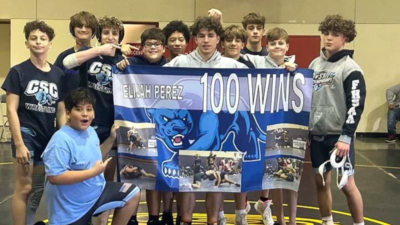 Coral Springs Charter Athlete Wins 100th Wrestling Match