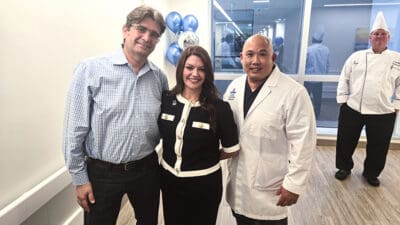 Dr. Dusan Drajovic, North Broward Coral Springs CEO Kristen Bowen and Dr. Gary Lai