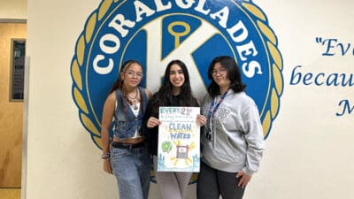 Coral Glades Key Club Members Raise Money and Awareness for Thirst Project
