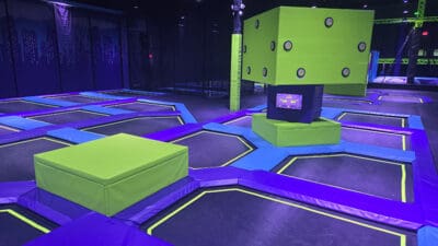 trampoline area at Altitude in Coral Springs