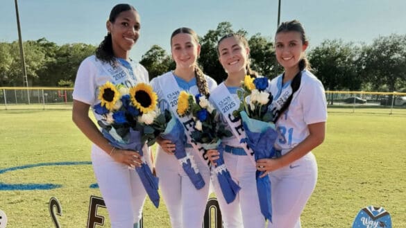 Softball Teams Recognize Seniors; 2 Qualify For Big-8 Tournament