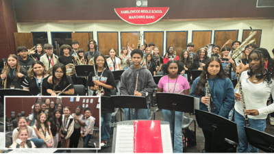 Ramblewood Middle School Musicians Earn High Ratings