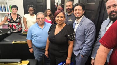 Coral Springs community leaders celebrate the opening of ProHair Textures on June 12.