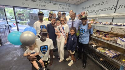 Laesha Brewer, Miss for America Strong visited the Brewer Foundation food distribution