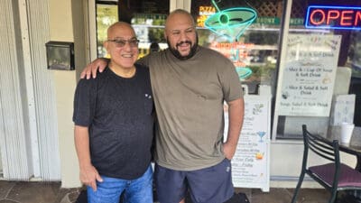 Rotary of Coral Springs member Sal Golfo and president Jean Regalado.